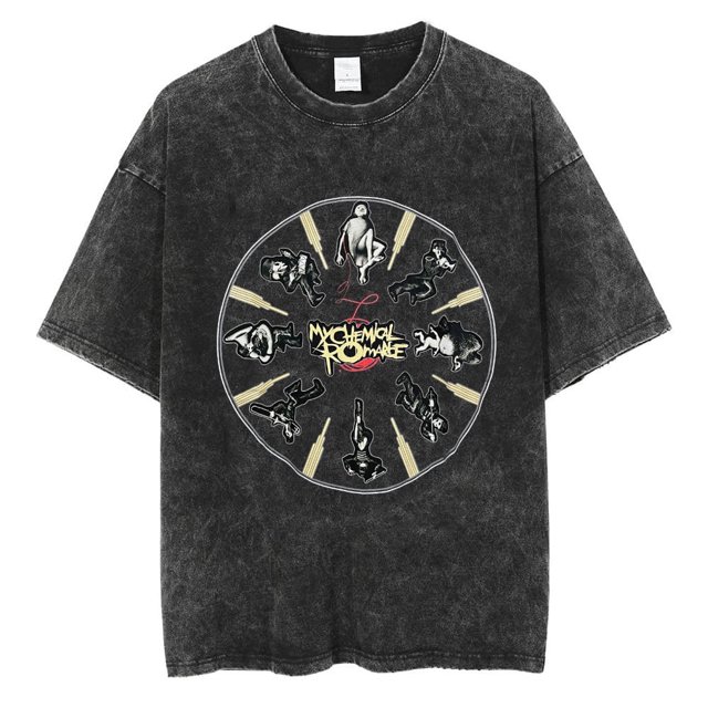 CYDZSWYXGS My Chemical RomanceT-shirt Hauts Vintage en Coton Col Rond pour Hommes et Femmes