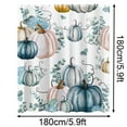 thumbnail image 2 of VogueV Fall Pumpkin Maple-Leaves Shower Curtain, Waterproof Mildew-Resistant Fabric Bath Décor for Thanksgiving, Farmhouse, Guest Bath, Dorm, Rv, Machine Washable, 72X72", 2 of 5
