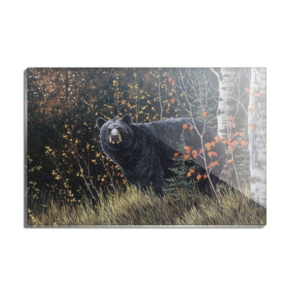 Bear in the Woods Rectangle Acrylic Fridge Refrigerator Magnet