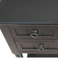 thumbnail image 7 of Entryway Table with Storage, Rustic Small Console Table w/ 3 Drawers & Open Bottom Shelf, Skinny Wood Console Table, Narrow Sofa Side Table for Living Room, Foyer, Entry Table, Black, 7 of 7