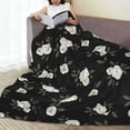 thumbnail image 6 of Sikiie Rose Flowers Ultra-Soft Micro flannel Blanket Luxury All Seasons Warm Blanket for Bedding Sofa and Travel (4 sizes)-80"x60", 6 of 7