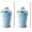 Blue-2PCS, variant on 2-in-1 Foldable Silicone Ice Ball Maker Cup Reusable Portable Collapsible Ice Sphere Mold with Straw Lid for Coffee Juice Drinks