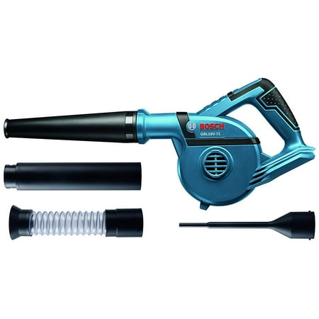 Bosch GBL18V-71N Bare Tool 18V 2 Speed 71 CFM 167 MPH Cordless Battery-Powered Blower with 4 Nozzles