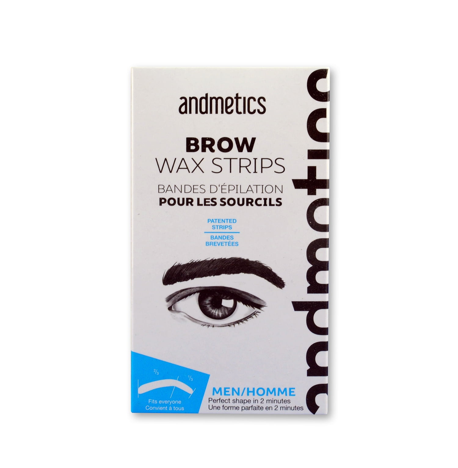 Andmetics Eyebrow Wax Depilation Strips Depilatory Strips For Men