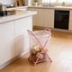 thumbnail image 1 of 14x8in Foldable Garbage Bag Holders Portable Kitchen Trash Bag Stand Grocery Bag Dispenser For Home P-ink, 1 of 6