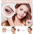 thumbnail image 4 of 10x/ 5X Vanity Mirror with Lights, Rechargeable Lighted Makeup Mirror, with Suction Cups Mounted 360 Swivel Ring Light, 3 Colors and Dimmable, for Mom, 4 of 8