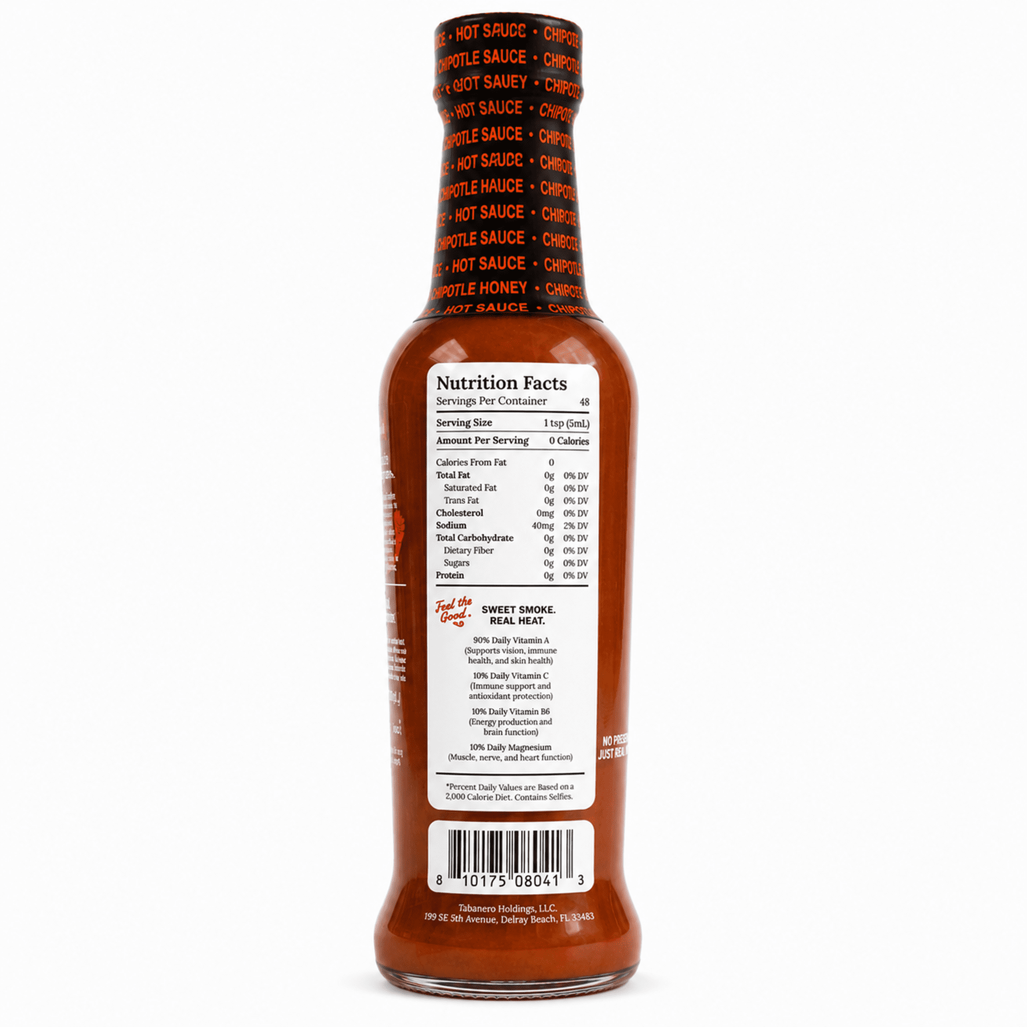 (2 pack) Tabanero Chipotle Honey Hot Sauce, Sweet and Smoky, Medium Heat, 8 oz