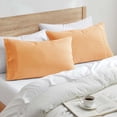 thumbnail image 2 of Nestl Pillow Cases, 1800 Series Luxury Soft Microfiber Queen/Standard Pillow Cases Set of 2 (20"x30"), Breathable & Easy Care Pillow Covers, Apricot Orange, 2 of 6