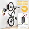 thumbnail image 4 of Swivel Bike Wall Mount (2 Pack) - Dual Vertical Bike Rack for Garage, Heavy Duty Bicycle Hanger for 2 Bikes, Space-Saving Wall Storage System for MTB, Road & E-Bikes, Holds 66 lbs Each, 4 of 8