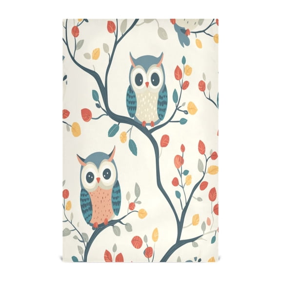 Kitchen Towel 28x18 Inches x1，Plate Towel, Decorative Towel, Napkin, Tea Towel Tea Towels For Kitchen Dish Cloths & Dish Towels Colorful Cartoon Owl