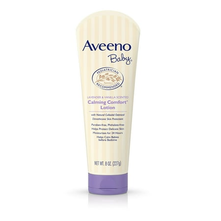 Aveeno Baby Calming Comfort Moisturizing Lotion, Lavender & Vanilla, 8 Oz. - Walmart.com