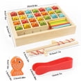 thumbnail image 2 of Xihbxyly Oferta Relampago Tablero Logarítmico con Cuentas y Pinzas para Pescar para Niños, Juguete de Multifuncional 3 En 1, 2 of 5