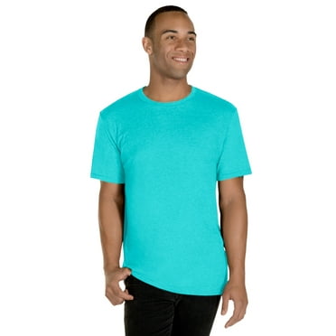 Jerzees Mens Premium Blend Ringspun Crewneck T-Shirt, XL, Simply Aqua Heather