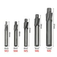 thumbnail image 3 of HSS Counterbore End Mill M3-M8 Pilot Slotting Tool Countersink Milling Cutter, 3 of 12