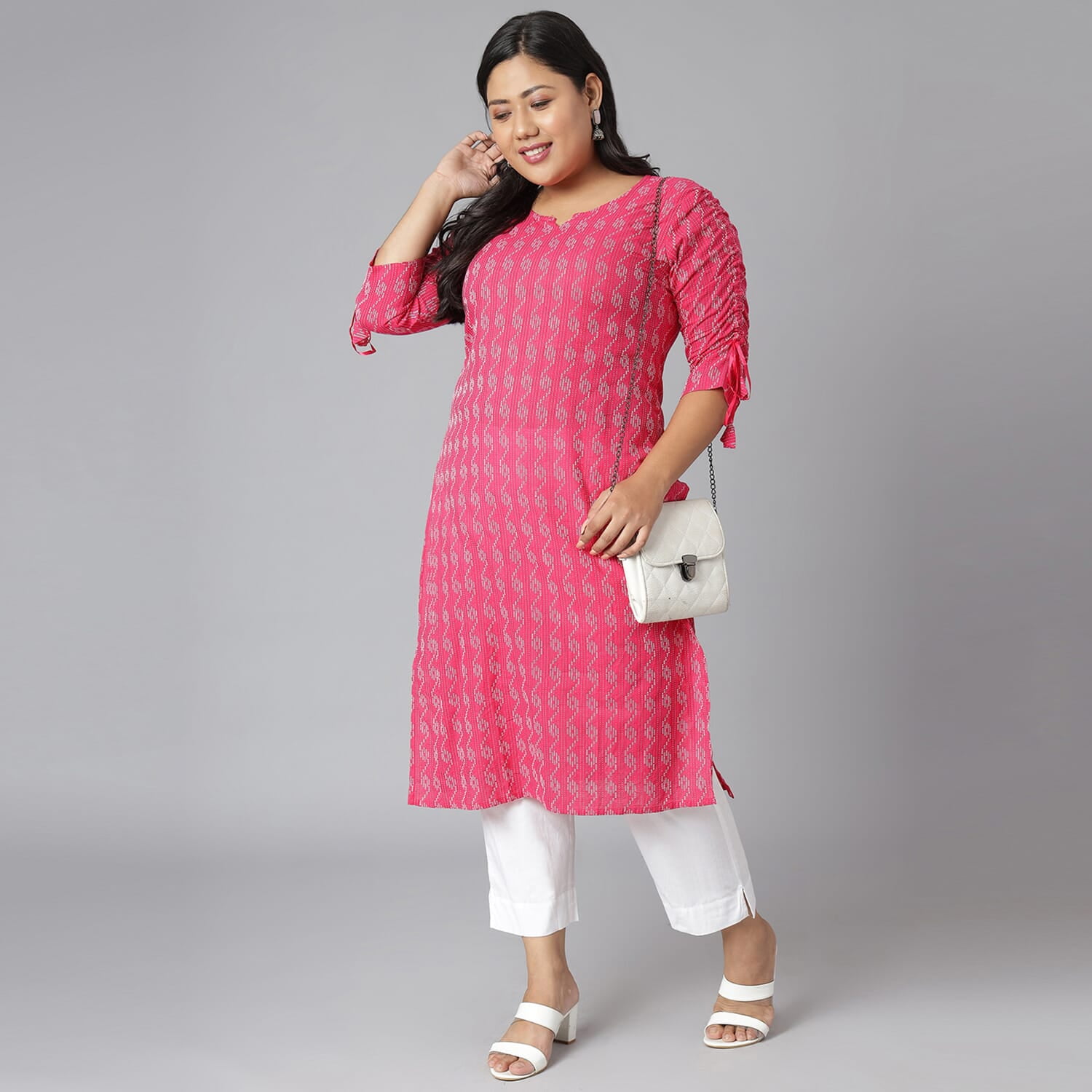 Indian Women's & Girl Designer A-Line Kurta Casual Wear Stylish Front SIze S-7XL 
