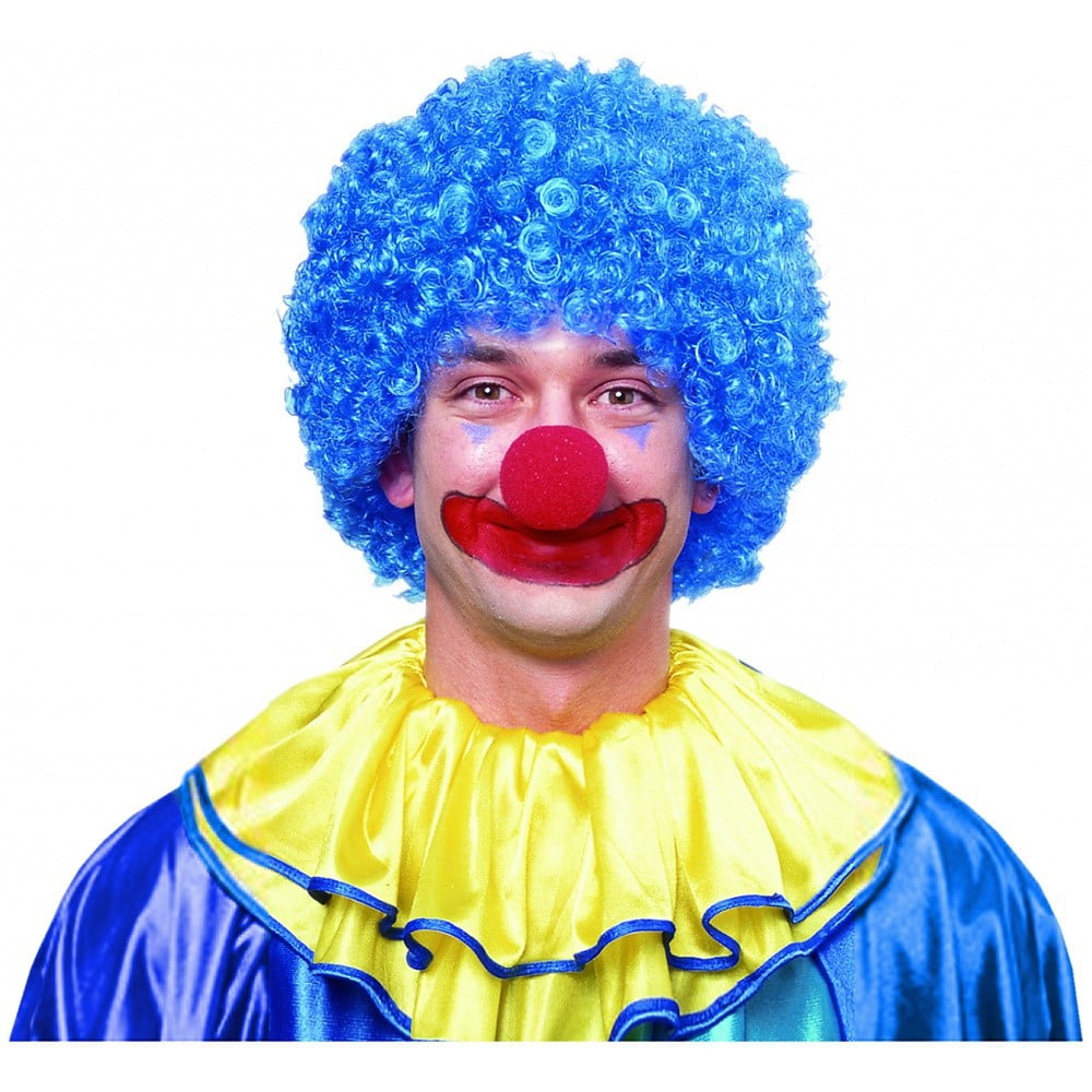 blue wig afro
