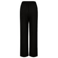 thumbnail image 3 of High Waisted Solid Color Wide Leg Pants Casual Suit Pants Womens Hiking Pants with Pockets Pants for Women Windbreaker Pants Women Women Cargo Pants Women Pants Casual Straight Casual Pants for Women, 3 of 5