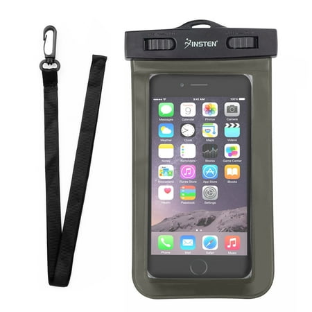 Insten Waterproof Underwater Phone Pouch Case Carrying Bag with Lanyard & Armband for iPhone XS XS Max XR X 8 7+ 6 Samsung S10 S10e S9 S9+ S8 S7 Plus Edge ZTE Zmax Pro Max Blade Spark