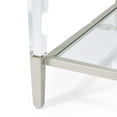 thumbnail image 6 of Michael Amini Camden Court Wood & Glass End Table in Ivory Pearl & Taupe, 6 of 10
