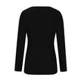 thumbnail image 3 of Edvintorg For Pregnant Women Clearance Fashion Solid Color Frenulum Long Sleeve Pregnant Woman Casual Tops Shirt Maternity Clothes, 3 of 5