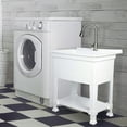 thumbnail image 4 of UTILITYSINKS Plastic 30” Freestanding Utility Sink with Pull Faucet, White, 4 of 10