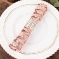 thumbnail image 2 of Balsa Circle 20x20 in Blush Wavy Embroidered Sequin Tulle Net Fabric Table Napkin Party Events Decorations Supplies, 2 of 8
