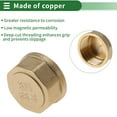 thumbnail image 3 of Accesorios de tubería de latón Unique Bargains 3/4" tapón de rosca interna hembra (engrosado octagonal) 0.57" 4 piezas, 3 of 7