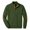 Army Green_008, variant on Mens Casual Knitted Pullover Sweater Long Sleeve Stand Collar Vintage Quarter Button Sweaters with Elbow Patches White 3XL