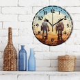 thumbnail image 3 of GZHJMY Cowboys Pattern Wall Clock, Silent Non Ticking 10 Inch Battery Operated Wall Clocks, Easy to Read Clock for Home Kitchen Living Room Bathroom Office Decor, 3 of 6