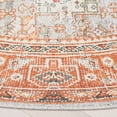 thumbnail image 4 of SAFAVIEH Arizona Phylliss Distressed Machine Washable Area Rug, Rust/Sage, 6' x 6' Round, 4 of 11