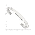 thumbnail image 3 of Sterling Silver Step Flat Cuff Bangle Bracelet, 3 of 4