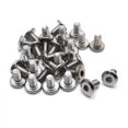 thumbnail image 1 of Biaungdo M6 x 10 mm de acero inoxidable cabeza plana hexagonal tornillos tornillos avellanados conector sujetador paquete de 30, 1 of 3