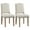 Beige, variant on Topeakmart 2pcs Upholstered Kitchen Dining Chairs with Nailhead Trim, Beige