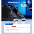 thumbnail image 2 of Cable DisplayPort 2.1 Matters, certificado VESA, 2 m, negro, 2 of 7