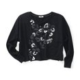 thumbnail image 1 of Sudadera recortada Aeropostale para mujer negro XS, 1 of 1