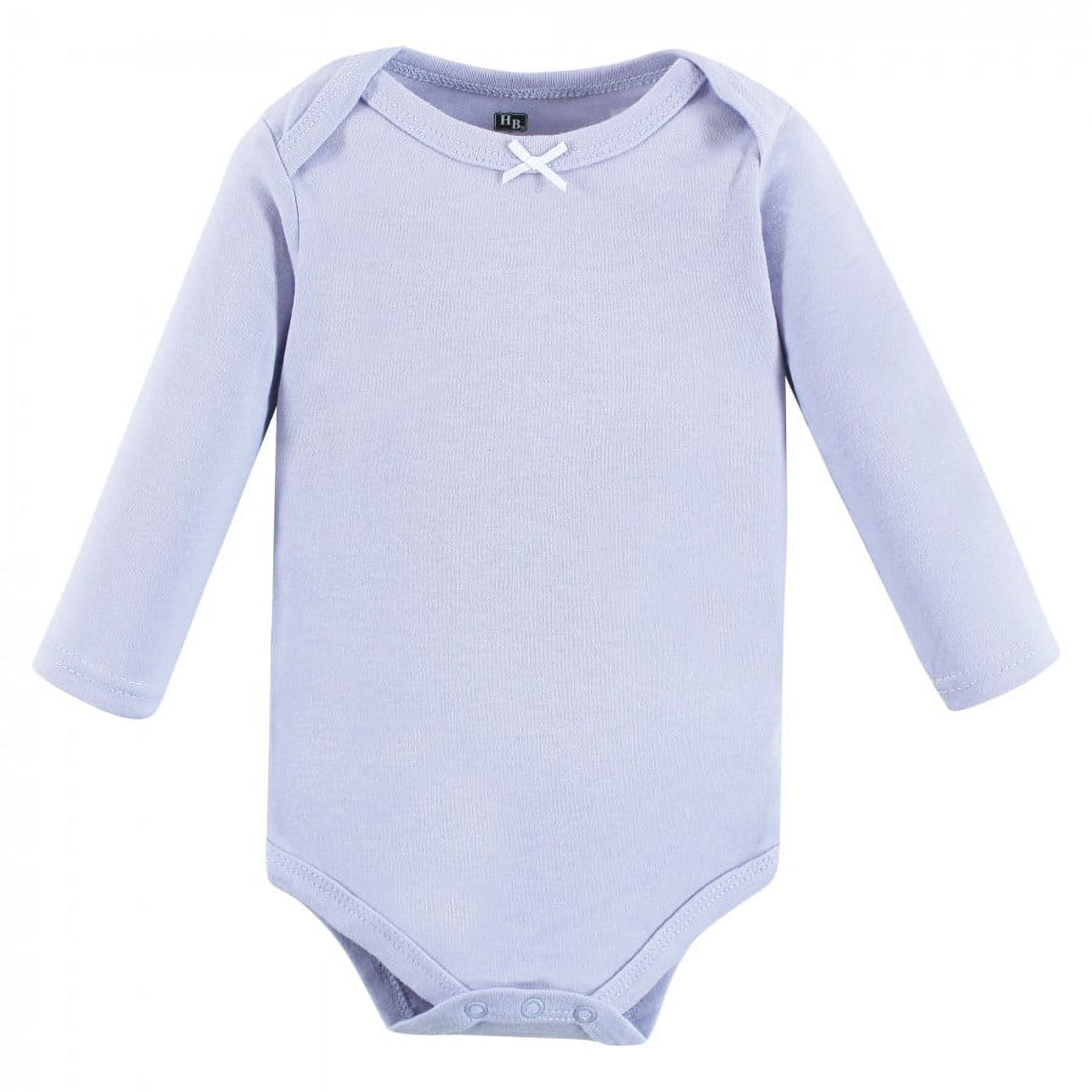 Hudson Baby Cotton Long-Sleeve Bodysuits, 3-Pack, Newborn- 24 Months