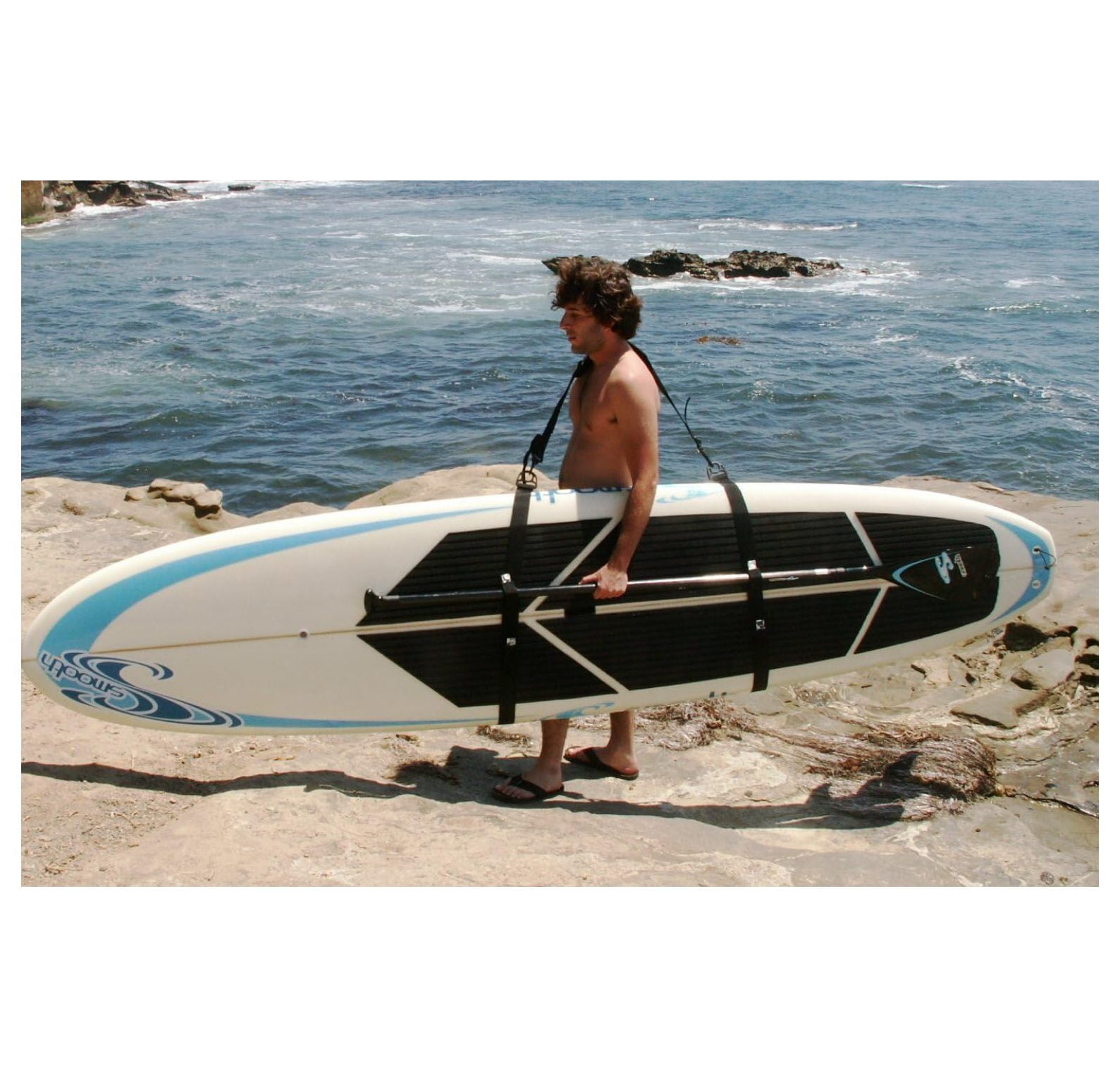 Big Board Schlepper Stand Up Paddleboard Easy Carry Strap SUP Shoulder Sling Board Carrier by Better Surf than Sorry Stand-up Paddleboard Accessories Big Board Schlepper Stand Up