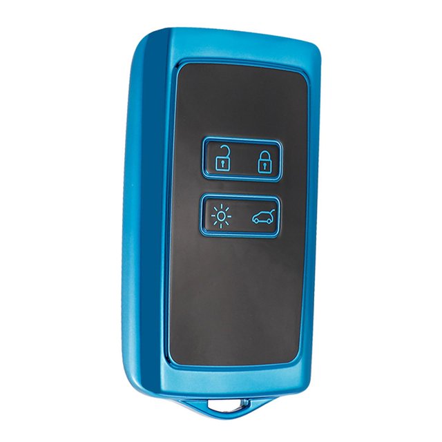 Carcasa de protección de llave inteligente para automóvil para elegante suave a prueba de polvo Azul Zulema Caja de llave remota de coche
