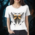 thumbnail image 2 of Godom Halloween Teacher Shirts for Women Shirts Ghost T Shirt Funny Cute Short Sleeve Tops, 2 of 4