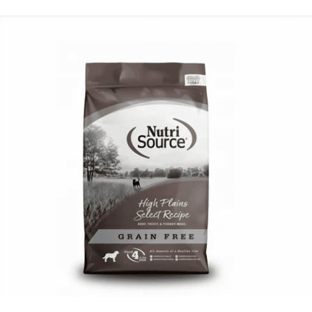 NutriSource Grain Free High Plains Dry Dog Food 12 lb