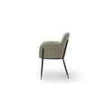 thumbnail image 4 of Whiteline DAC1842P-LGRY Faux Leather Modern Living Heidi Dining Armchair, Light Grey, 4 of 7