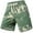 Green, variant on Mens Shorts Casual Shorts Loose Fit Straight Leg Tie Dye Elastic Waist Breathable Blue L