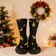 thumbnail image 7 of Unisex Heated Banana Themed Socks for Men and Women with Soft Crew Design and All-Day Comfort for Casual Wear, 7 of 7