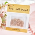 thumbnail image 6 of 1 Box 200Pcs Bead Tips Stainless Steel Open Bead Tips Knot Cover Tiny Clamshell Fold-Over Culotte Ends Caps for DIY Knots Crimp Findings Jewelry Making 3mm Inner Diameter, 6 of 6