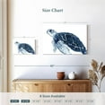 thumbnail image 4 of Elephant Stock Turtle In The Blues Wall Art - Horizontal Canvas Wall Art - Living Room Wall Decor - Animal Canvas - Blue And White Decor By Elizabeth Medley - 12" x 8", 4 of 8