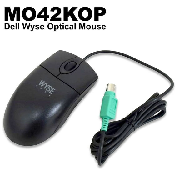 Pre-Owned Lot of 5 Dell Wyse MO42KOP PS/2 Optical Scroll Wired Mouse  770510-21L