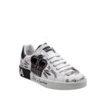 thumbnail image 2 of Dolce & Gabbana Portofino Leather Sneakers With Artistic Embroidery And Patches White (Men's), 2 of 4