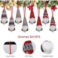 thumbnail image 3 of Dalrosia 8PCS Christmas Tree Hanging Gnomes Ornaments Handmade Swedish Tomte Gnome Hat Plush Scandinavian Santa Beard Ornaments for Christmas Tree Fireplace Home Decor, 3 of 6
