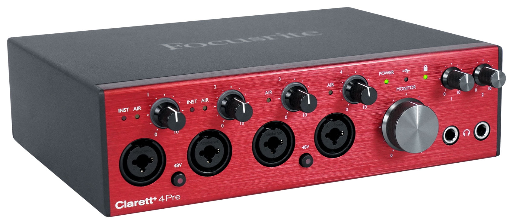 Focusrite Clarett+ 4Pre USB-C Audio Recording Interface JFET