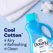 Downy Liquid Laundry Fabric Softener and Conditioner, Cool Cotton Scent, 44 fl oz, 60 Loads